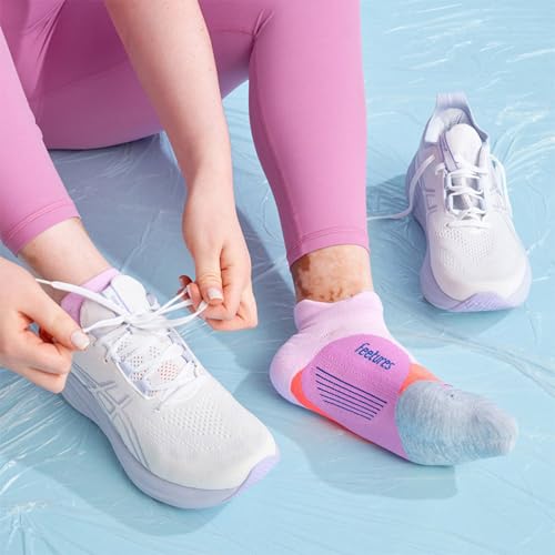 Image of Feetures Elite Light Cushion No Show Tab Sock Wave