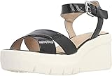 Fabricado en Vietnam Geox D Torrence B, Sandalias con Plataforma Plana Mujer, Negro (Black C9999), 36 EU
