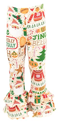 Image of Unique Baby Long Sleeve with Ruffle Leggings for Girls Kids Toddler Clothing Set Outfit