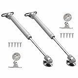 2本セット シートダンパー（シルバー）バイクカスタムパーツ メットインの開閉が楽々 WHSDYZH001 [並行輸入品]