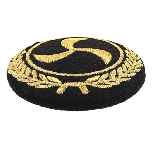 Toddmomy Parche Bordado Metálico para Gorra Marinero Diseño Elegante y Uso Versátil, Accesorio Profesional para Uniformes y Accesorios Náuticos de Embarcaciones