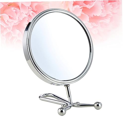 Espejo cosmético giratorio doble cara para maquillaje miniatura 2