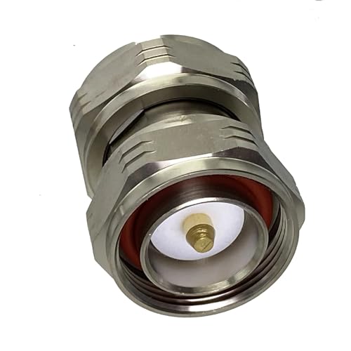 Adaptador conector 7/16 L29 DIN macho a 7/16 macho, convertidor coaxial RF recto de latón 4