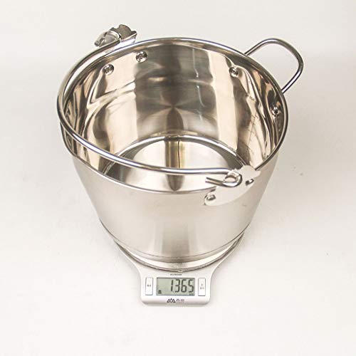 JIAQUAN-SHOP Eiseimer,Eiswürfelbehälter Multifunktionaler großer Jam-Eimer Edelstahl EIS Eimer Tragbarer EIS Eimer Hotel… – Bild 6