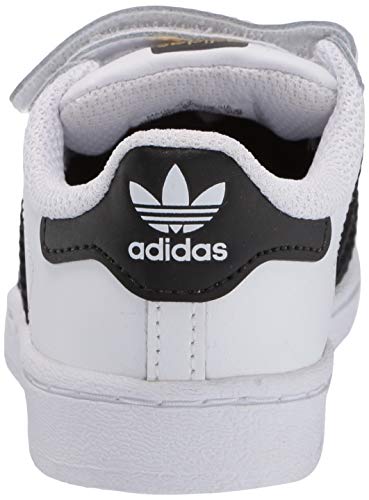 adidas Originals Kids Superstar Sneaker, White/Black/White, 6.5 US Unisex Toddler3