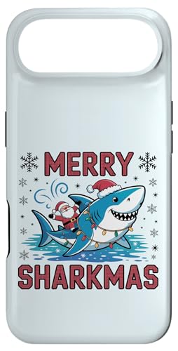 Merry Sharkmas AO[Z[^[ T^ CfBO V[N Cgt X}zP[X iPhone Air p