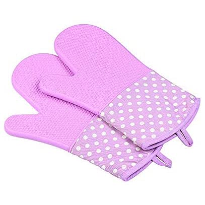 Guantes para microondas de silicona lavables con aislamiento térmico y diseño antideslizante