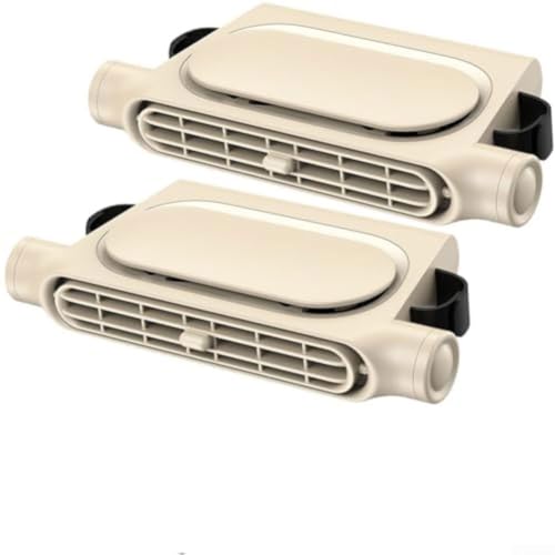 Juego de dos ventiladores de asiento de vehículo con velocidades de viento personalizables para mejorar la calidad del aire y reducir la humedad durante largos viajes por carretera para todos los