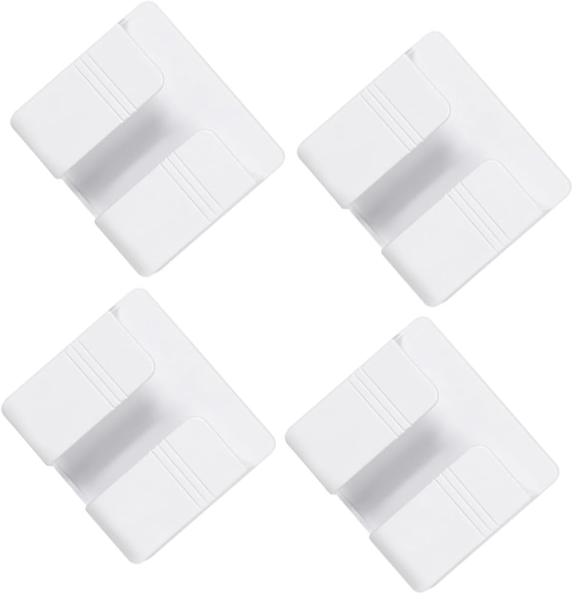 4Pcs Wall-mounted Phone Storage Boxes with Adhesive for Remote Controls and Mobile Phones Space-saving Home Organization Holder with Charging Practical Wall Phone Rack for Bedroom and Living