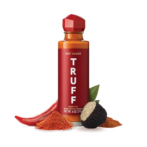 Image of TRUFF Habanero Black Truffle Hot Sauce, Gourmet Hot Sauce with Jalapeno, Red Chili Peppers with More Heat, Black Truffle Oil, Agave Nectar, Hotter Flavor Experience in a Bottle, 6 oz.