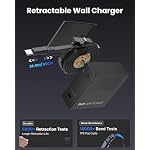 40W GaN Retractable USB Wall Charger, 33.5in Type-C Cable, 2 USB C - Image 4