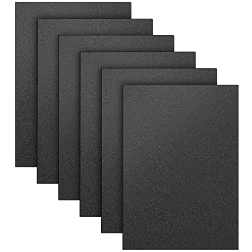 Image of 6 Pack Black ABS Plastic Sheet 12 inch x 16 inch x 0.06 inch,Moldable Than Acrylic Sheet,Great for DIY Projects, High Tensile and Impact Strength Plastic(Smooth & Textured Finish