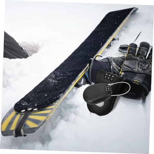 Happyyami Anti-Diebstahl Snowboard Schloss Mit Zahlencode Kompaktes Kabelschloss Für Skier Fahrräder Und Sportgeräte Sicherer Schutz Für Reisen