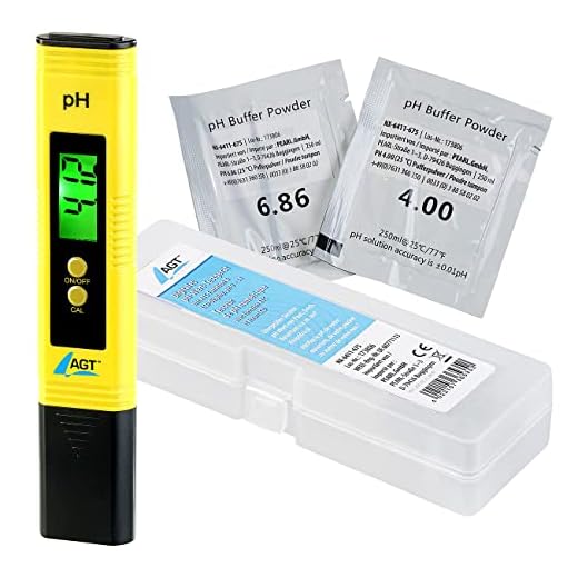 AGT pH Messgerät: Digitales pH-Wert-Testgerät mit ATC-Funktion & LCD-Display, pH 0-14 (pH Wert Messgerät)