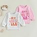 FYBITBO First Birthday Baby Girl Outfit in My One Year Old Era Sweatshirt Fall Long Sleeve Shirt 1St Birthday Girl Clothes (Pink, 12-18 Months)