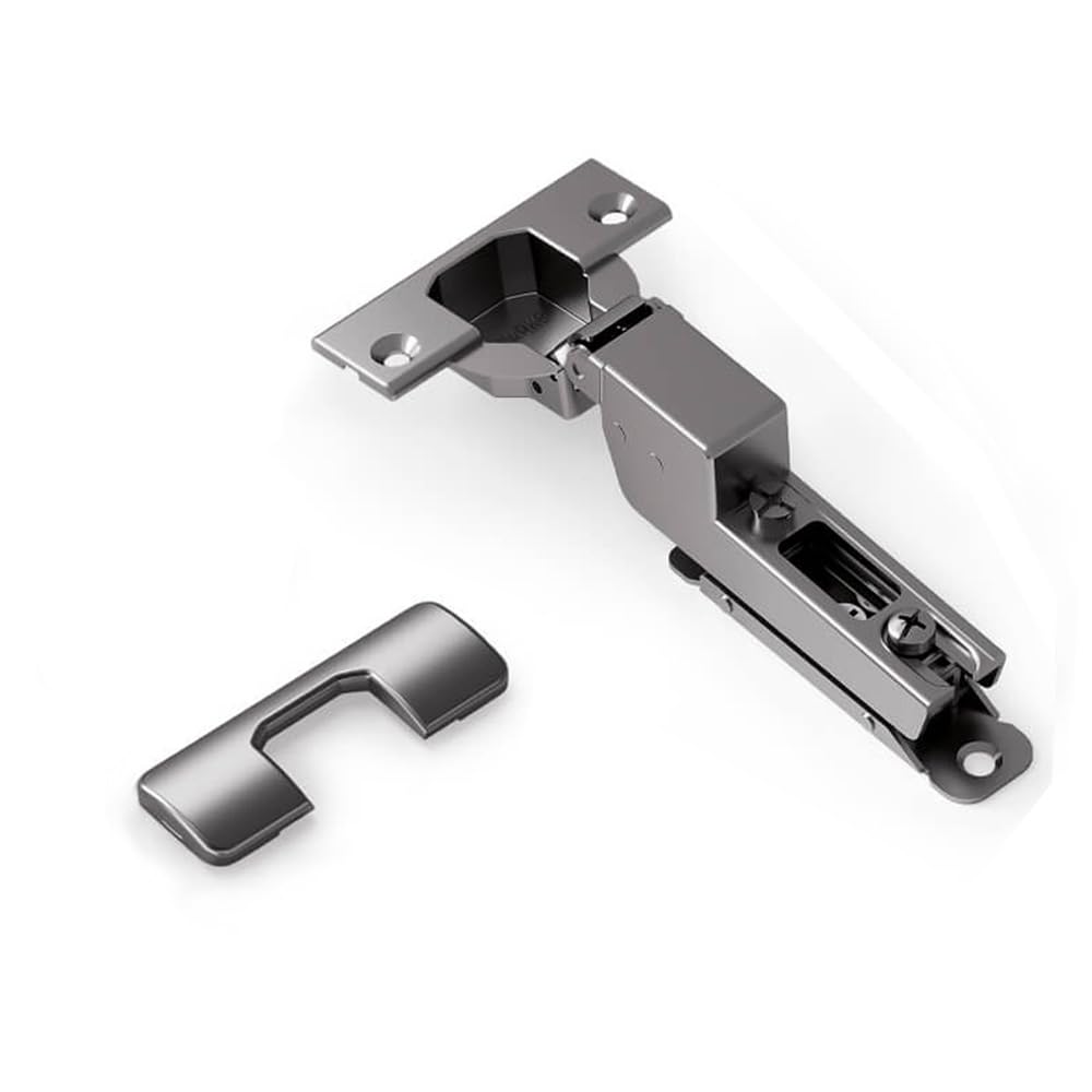 STARKEInset Soft Close Cabinet Wingless Hinge -Black Electroplated, 95 Degree Opening Angle, 16-25mm Application, Strong Hydraulic System-Complete with Screws (1 PC)