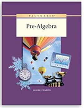 Paperback Pacemaker Pre-Algebra Book