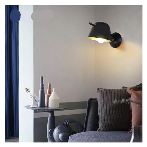 Applique LED noir salon E27 douille moderne pour éclairage mural - 4