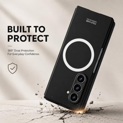 Image of TechTrendz Magnetic Cover [Compatible with MagSafe] for Samsung Galaxy Z Fold 8 Ultra Case Slim Hard PC + Tempered Glass Protective Phone Case for Galaxy Z fold 8 Ultra Back Cover - Green
