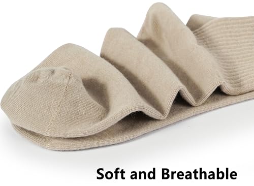 Image of BomKinta Women Casual Calf Socks - Cute Cotton Crew Socks - Soft Above Ankle Sock Gifts 6 Pairs Size 5-10