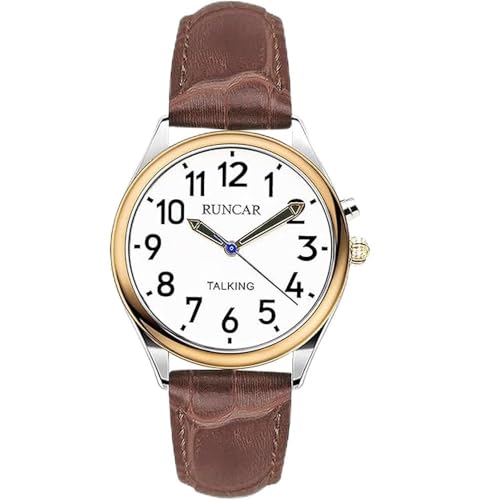 Montre parlante anglaise malvoyante avec alarme forte pour senior