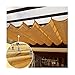 AOTNZ Retrattile Ombra Copertura di Ricambio- Far Scorrere sul Filo Goccia D'onda Pergola Tenda A Vela per Terrazza Ponte Tetto Tenda Poliestere, 56 Taglie (Color : Beige, Size : 1.4 * 3m)