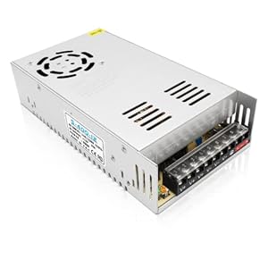 LightingWill 12V 30A 360W DC Universal Regulated Switching Power Supply, Converter AC 110/220V to DC 12V LED Power…