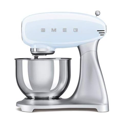 Smeg SMF02PBEU 4,8 L Küchenmaschine Pastell blau, 18/10 Stahl Cover