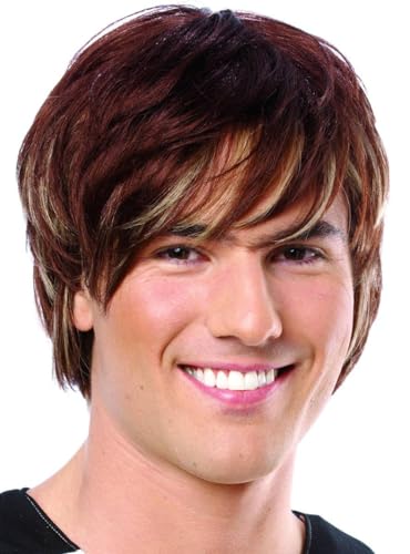 Costume Culture Men's Heartthrob Wig, Brown, One Size