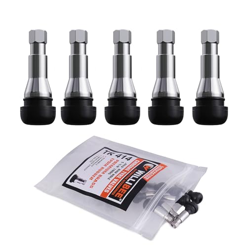 Image of WILLIBEE TR414 Tyre Valve Stem - EPDM Rubber Tubeless Tire Valve Stem for Car (CTR414-5Pcs)