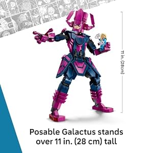 LEGO Marvel Fantastic Four vs. Galactus Construction Figure - Super Hero Building Toy - 4 Minifigures, Including The Thing, Invisible Woman and Human Torch - Gift for Kids, Boys and Girls, 9+ 76316 — photo 6 of 6