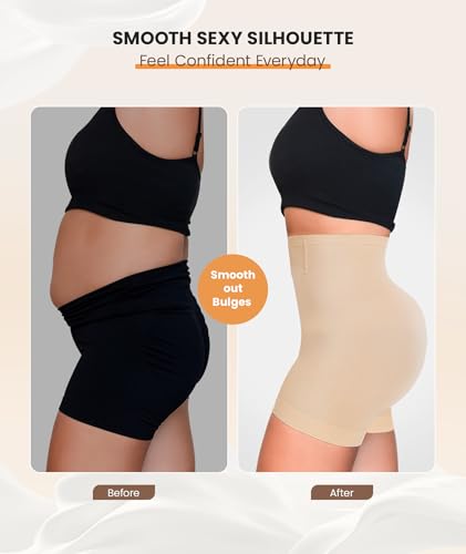 Womens Shapewear Tummy Control, Girdles for Women Body Shaper High Waist Shapewear Shorts Under Dress4