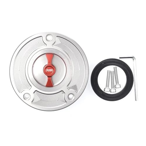 �X�Y�L GSXR600 750 1000 GSXR GSXR1000 K4 K5 K6 K7 K8 K9 2010-2020 SV650 GW250 �o���f�B�b�g GSF 650 1250 GSX1300R �K�X�R���^���N�L���b�v�ɓK��(Silver an