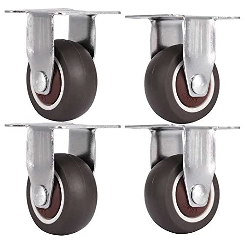 4Pcs Tpr Mute 360 Degree Rotating Universal Caster Wheel Replacement For Home Chair Furniture Duo Er (Color : Rigid Caster) #TOP5