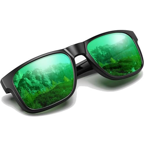YOZISS Polarisiert Sonnenbrillen für Herren Damen,UV400 Schutz Sonnenbrillen Verspiegelt Ultraleicht Sportbrillen für Autofahren,Bootfahren,Angeln,Golf