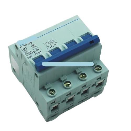 Disjoncteur MCB 4 pôles 32A type D pour protection réseau triphasé 240V 415V