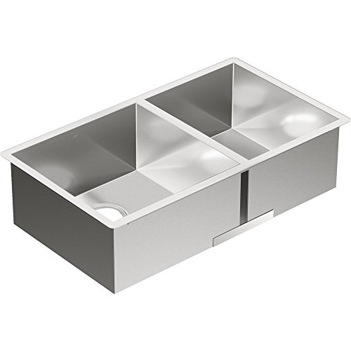 Moen Prep 18-Gauge Stainless Steel Undermount 32" x 18" Double Bowl Kitchen Sink, G18287