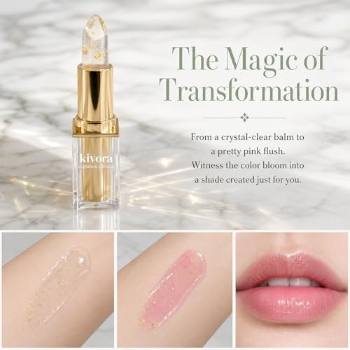 GosBio Kivora Color Changing Lipstick, pH Clear Lipstick That Changes Color - 4