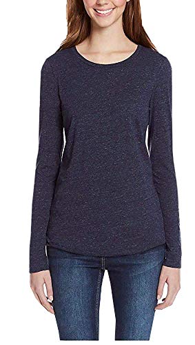 Buffalo David Bitton Ladies Long Sleeve Tee (X-Large, Navy)