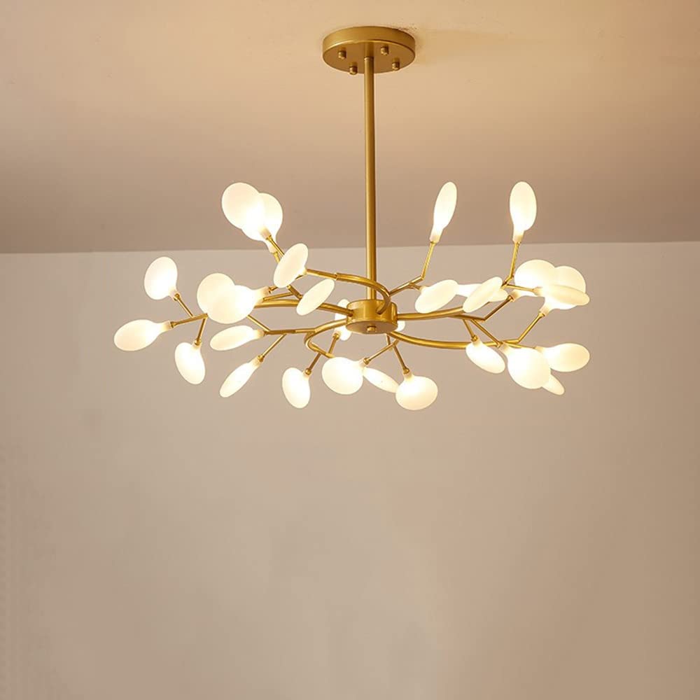 KXEcoLife Modern Chandelier 30-Lights Ceiling Lighting, d During Light Branch Adjustable Pendant Lights Fixture, Decor Hanging lamp for Living Dining Room, g4