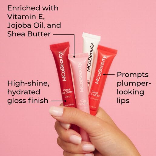 MCoBeauty Glass High Shine Lip Gloss - Fairy Floss image 5