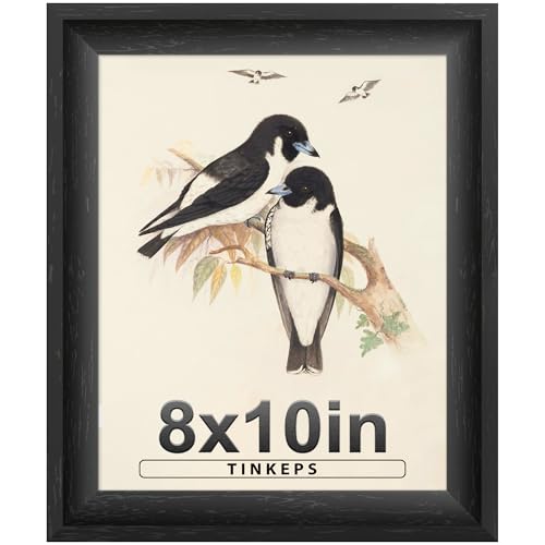 Image of 8x10 Picture Frame Black, Wide Border, Durable 8 x 10 Wall Gallery Poster Photo Frame for Wall Hanging or Tabletop