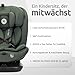 Lorelli Kindersitz drehbar 360 Grad i-Size 40-150cm mit Isofix, Mitwachsender Baby Autositz Capella, Gruppe 0+/1/2/3, 0-12 Jahre, 0-36 kg, Auto Babysitz ab Geburt, 5-Punkt-Gurt, Grün