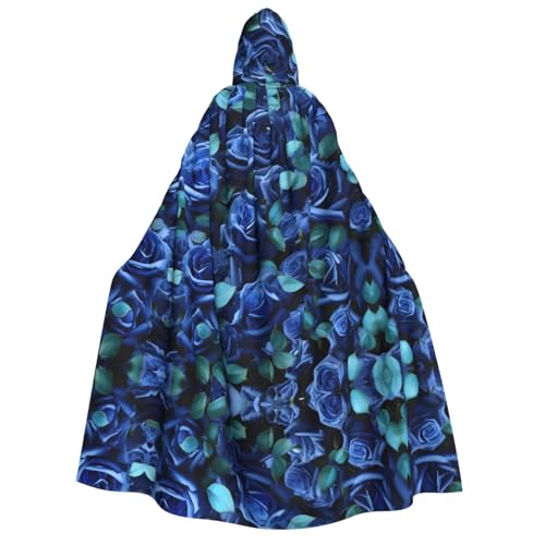 Cape d'Halloween à capuche roses bleues déguisement vampire et magicien