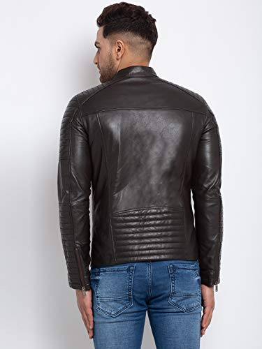 Image of TEAKWOOD LEATHERS Men Solid Jacket