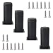 QDDS 4 Piezas Pies Mueble Ajustables, Pies de Gabinete, Ajustables Armario Patas, Acero Inoxidable Patas Sofá con Tornillo para Muebles Cocina o Baño, Armario y Sofá (120 mm-135 mm)
