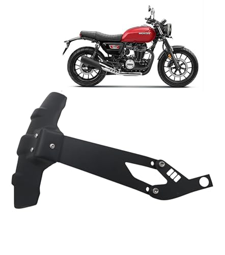 Image of Rear Tyre Hugger Compatible with Honda CB350 RS Superior Protection with Stylish Design Reflector Splash Guard with Primium Lazer Cut Mudguard (Matte Black)
