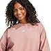 adidas Women's Essentials Small Logo Feel Cozy Sweatshirt, Warm Clay/White