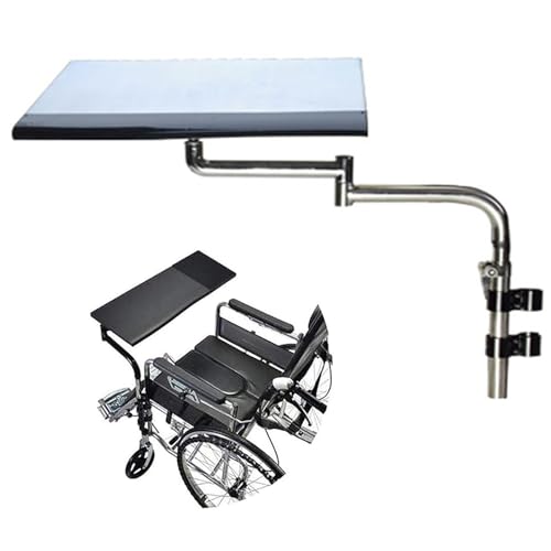 SXZenSpace Bandeja ergonómica para Silla de Ruedas, con Altura y Distancia Ajustables, y Mesa Auxiliar extraíble para Comer, Leer o Descansar.