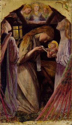 Toile murale abstraite de la nativité par un artiste célèbre 60x90cm